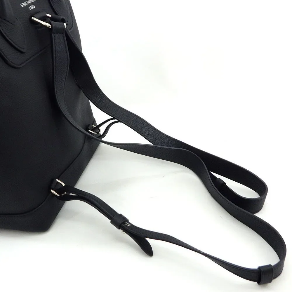 Louis Vuitton LockMe Backpack Taurillon Leather LV Logo Twist Lock Black - Picture 6 of 13